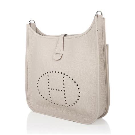 hermes evelyne large handbag beton